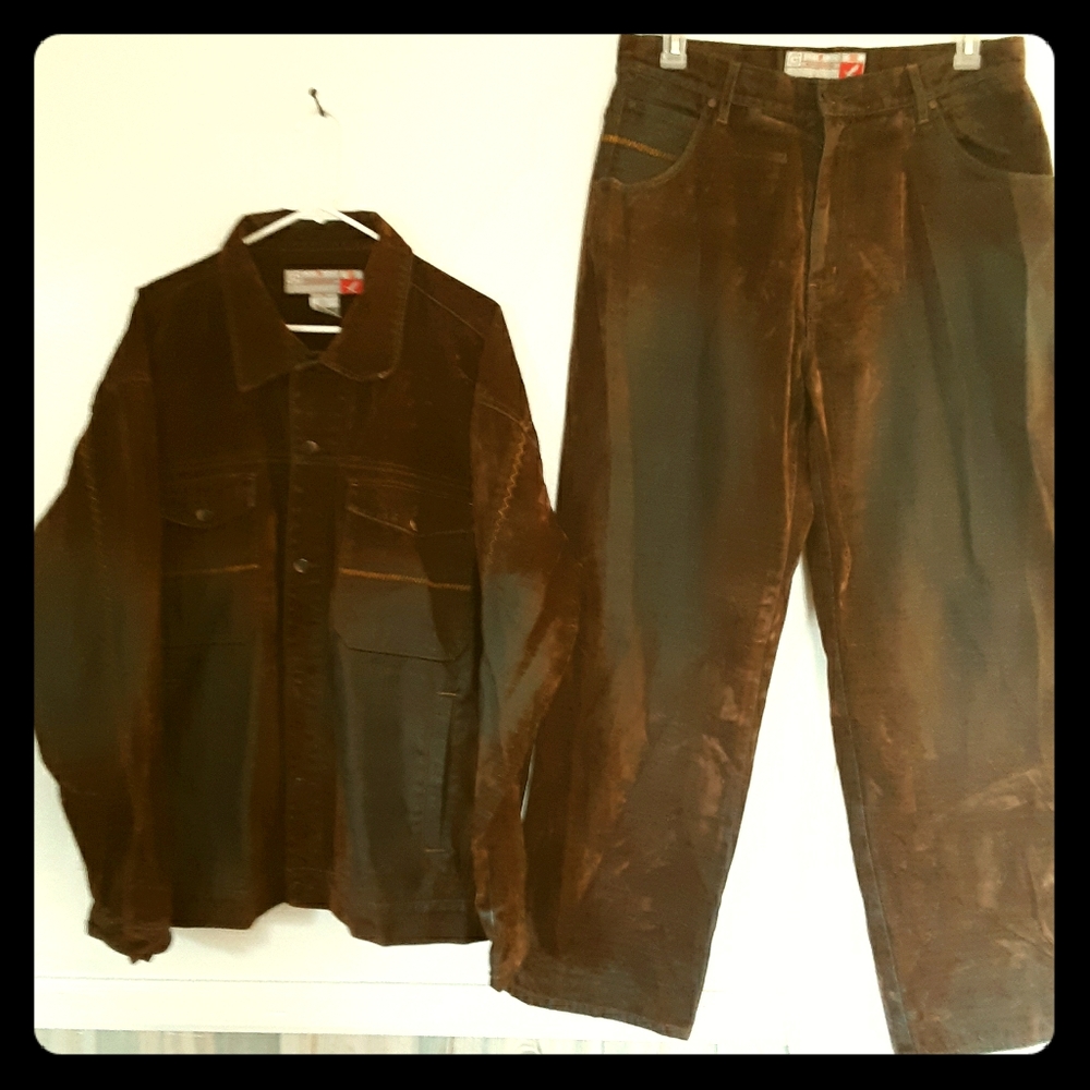 Denim pants & jacket set